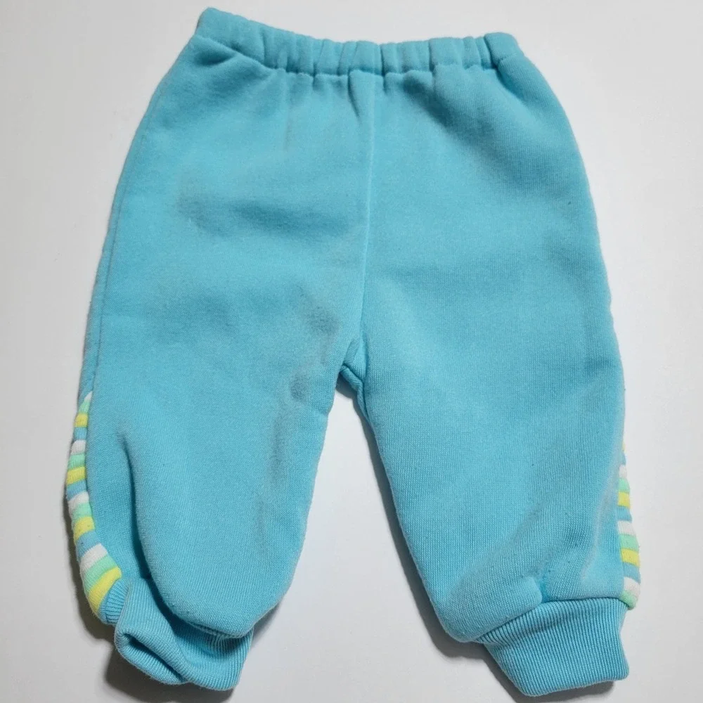 Vintage Disney Babies Bambi Collection Striped Fleece Set CATTON BROS 0-6 Months